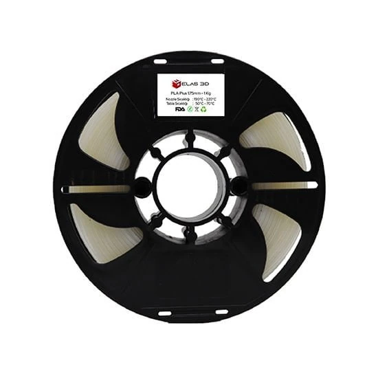 Elas PLA Plus Şeffaf Filament 1.75mm 1KG